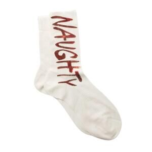 NEW MARIA LA ROSA naughty socks in white